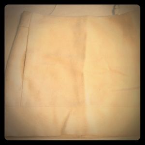 J Crew cream wool mini skirt - Size 2
